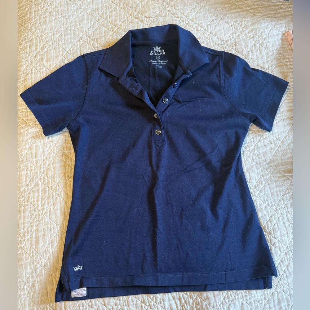 Peter Millar Navy Blue Polo Shirt